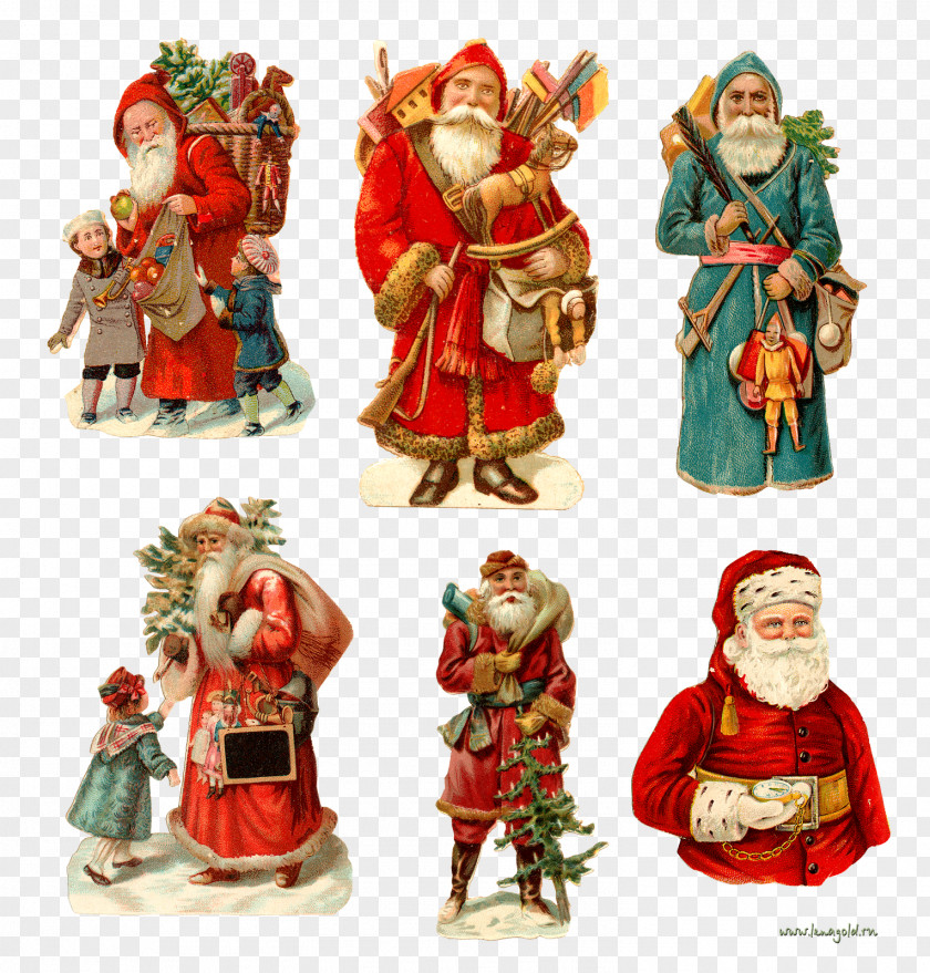 Santa Claus Christmas Ornament Decoration Costume Design PNG
