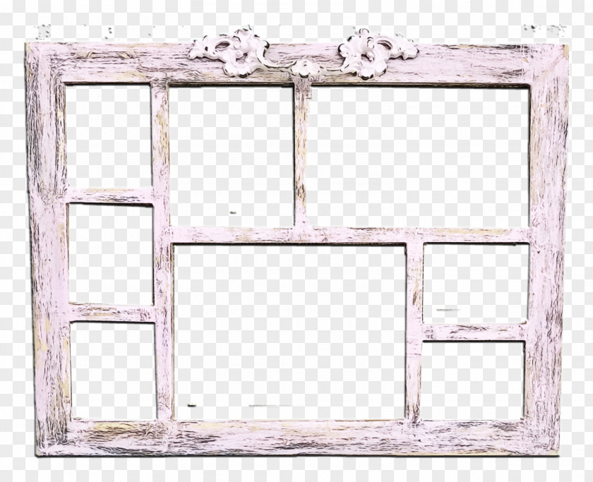 Sash Window Mirror Picture Frame PNG