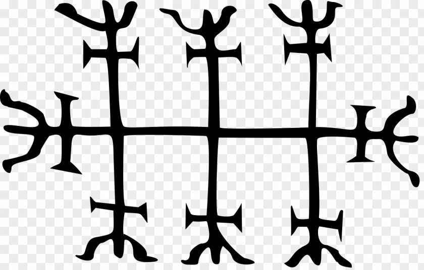 Stave Strandagaldur Icelandic Magical Staves Runes Haglaz PNG