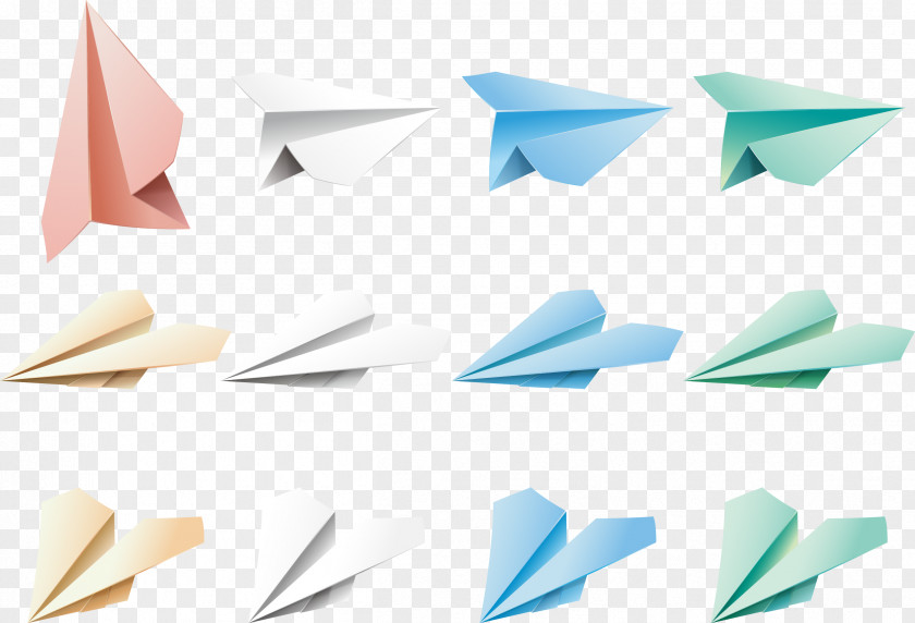 Vector Paper Airplane Plane PNG
