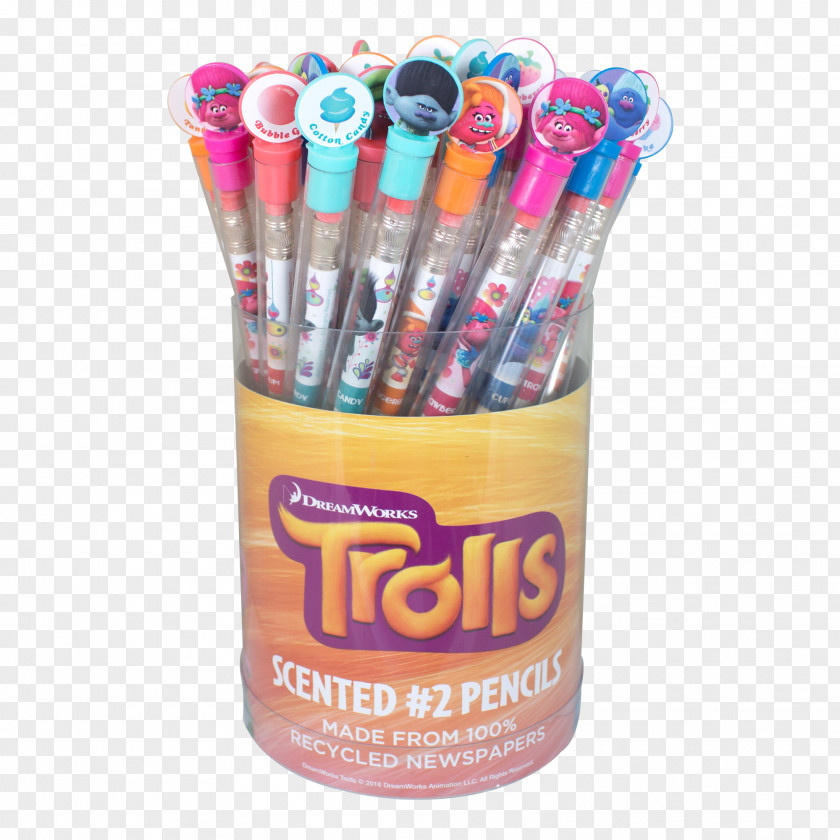 Pencil Trolls School Supplies Eraser PNG
