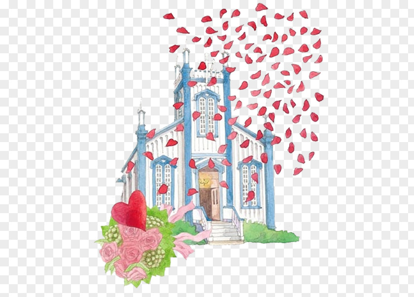 Pilgrimage Of The Church Flower Download Illustration PNG