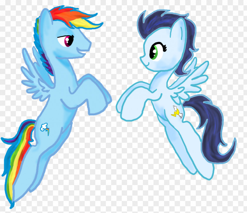 Rainbow Pony Dash Illustration Image PNG