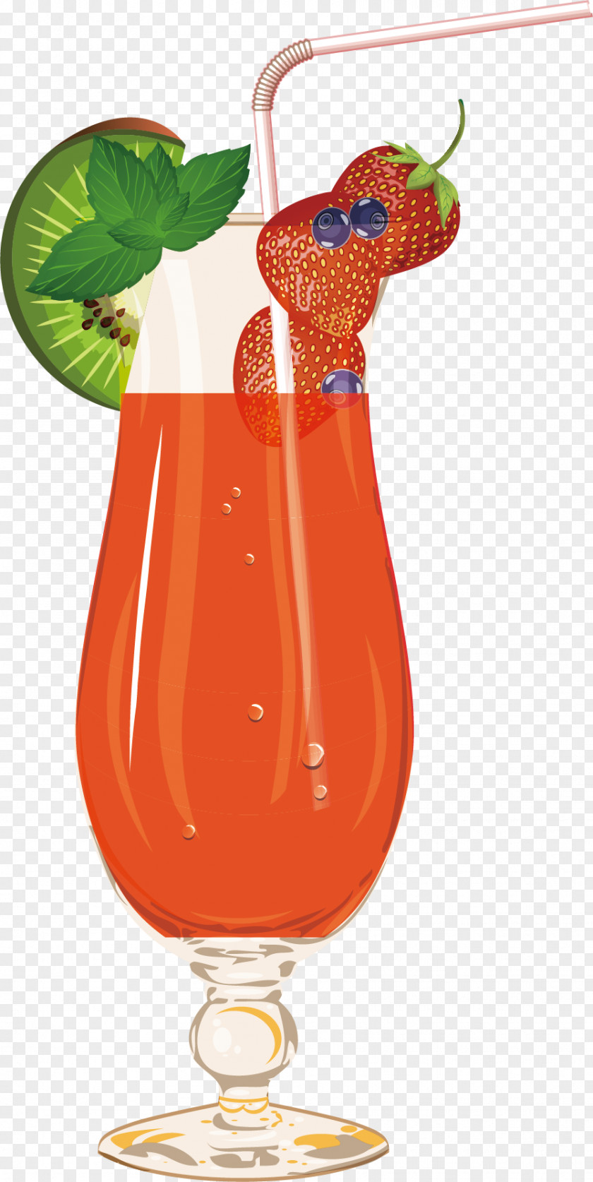 Strawberry Juice Vector Adobe Illustrator PNG