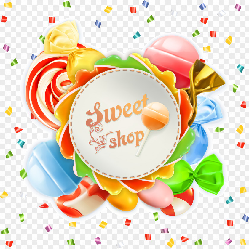 Vector Lollipop Cotton Candy Confectionery Store PNG
