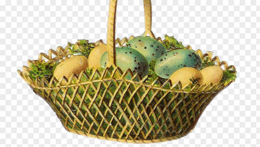 Die Cut Easter Bunny Food Gift Baskets Basket Fruit PNG