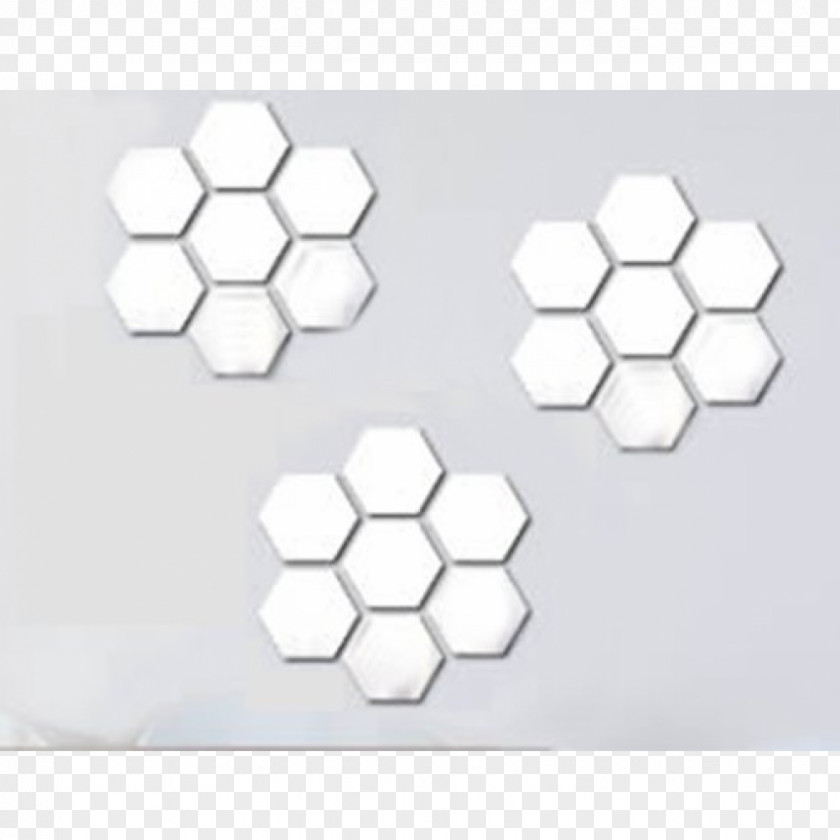 Hexagonal Title Box Tile Mirror Hexagon Silver Brick PNG