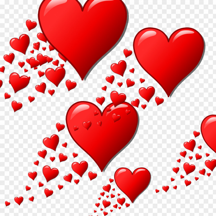 Hoe Corazones Rojos Clip Art PNG