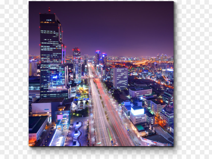 South Korea Gangnam District Skyline Stock Photography PNG