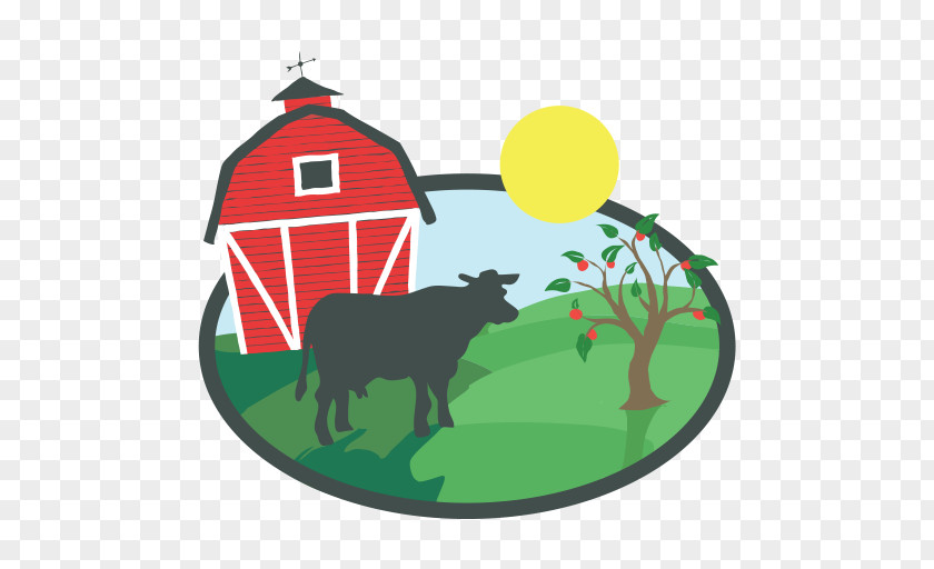Bovine Plate Cattle Green Logo PNG