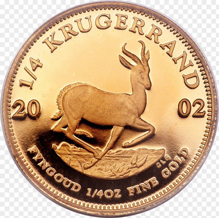 Coin Krugerrand Bullion Gold PNG