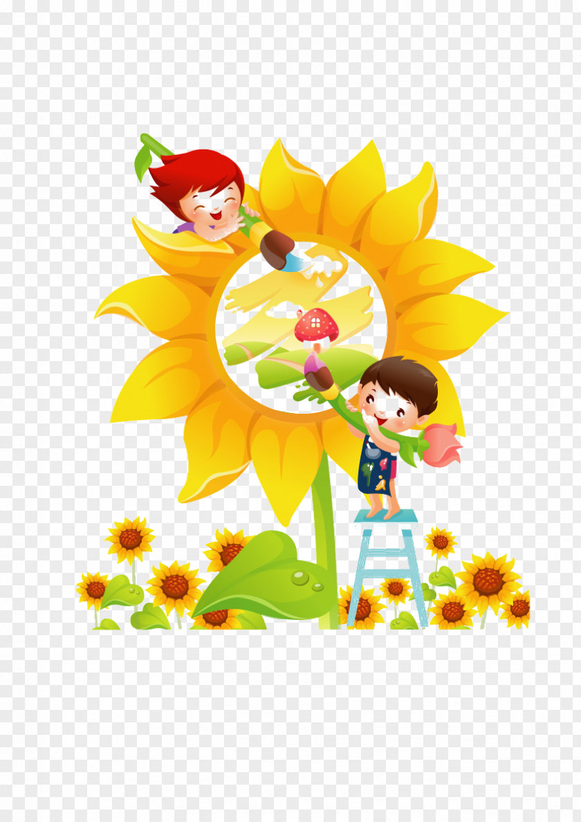 Illustrator Of Children Cartoon Child Wallpaper PNG