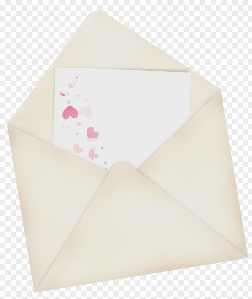 Origami Beige Envelope PNG