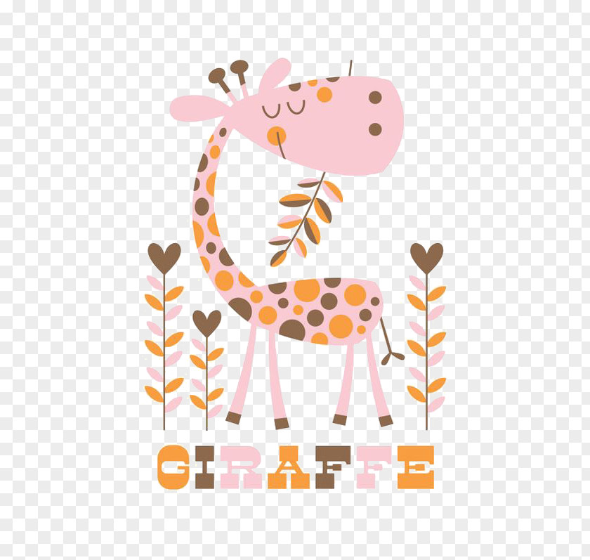 Pink Giraffe Paper Northern Leopard Calf Elephant PNG
