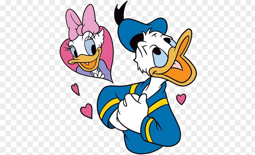 Sacha Baron Cohen Donald Duck Telegram Sticker VKontakte Cartoon PNG
