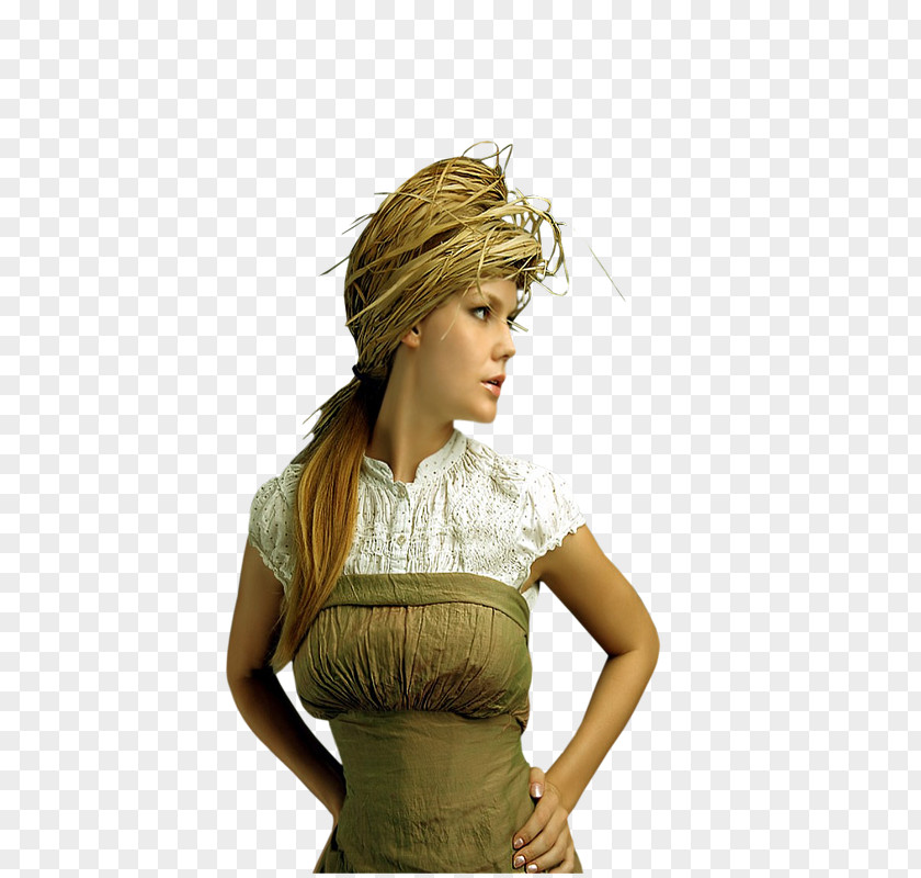 Woman Female Blond Headgear PNG