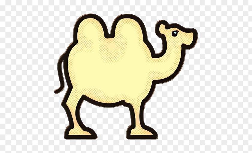 Bactrian Camel Livestock Pop Art Retro Vintage PNG