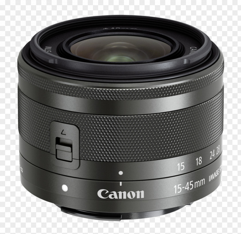 Camera Lens Canon EOS M10 EF Mount EF-M 15-45mm F/3.5-6.3 IS STM PNG