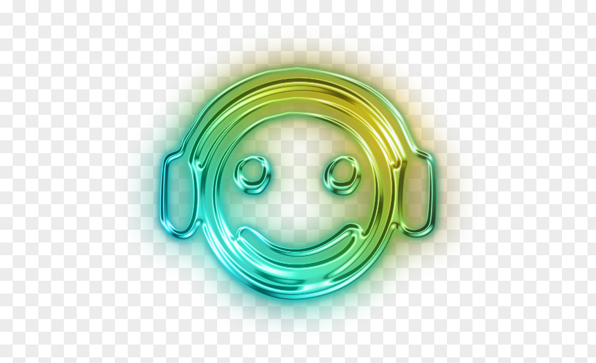 Neon Party Smiley Emoticon Clip Art PNG