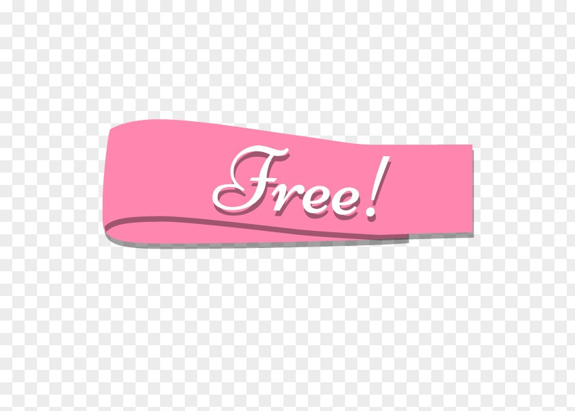 Banner Shading Logo Brand Rectangle Pink M Font PNG