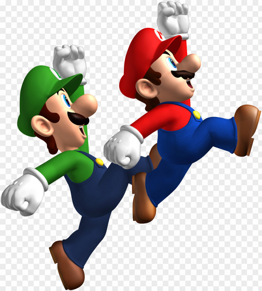 Luigi Super Mario Bros. New Bros 64 3D Land PNG