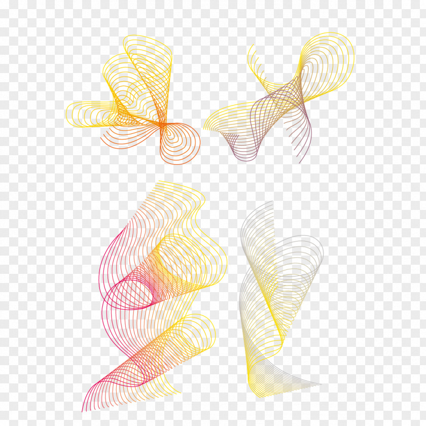 Wavy Lines Euclidean Vector Silk Line Chart PNG