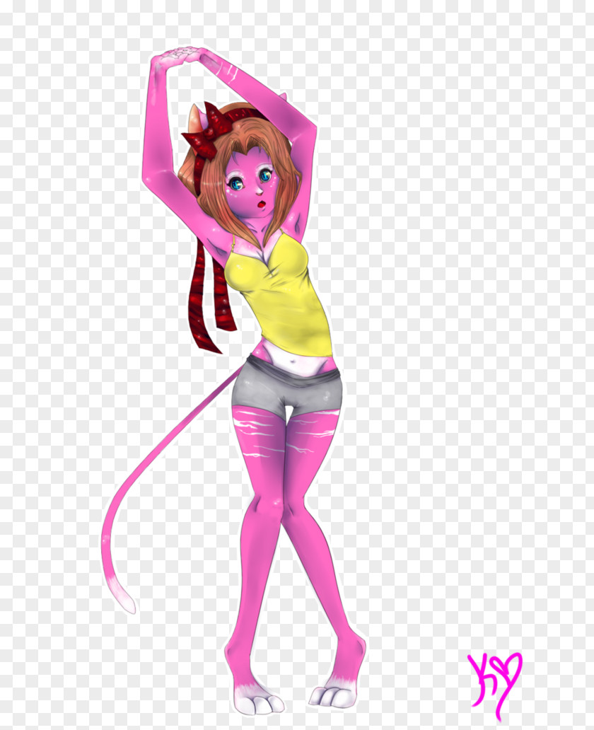 Cat Yoga Costume Pink M RTV Character Shoe PNG