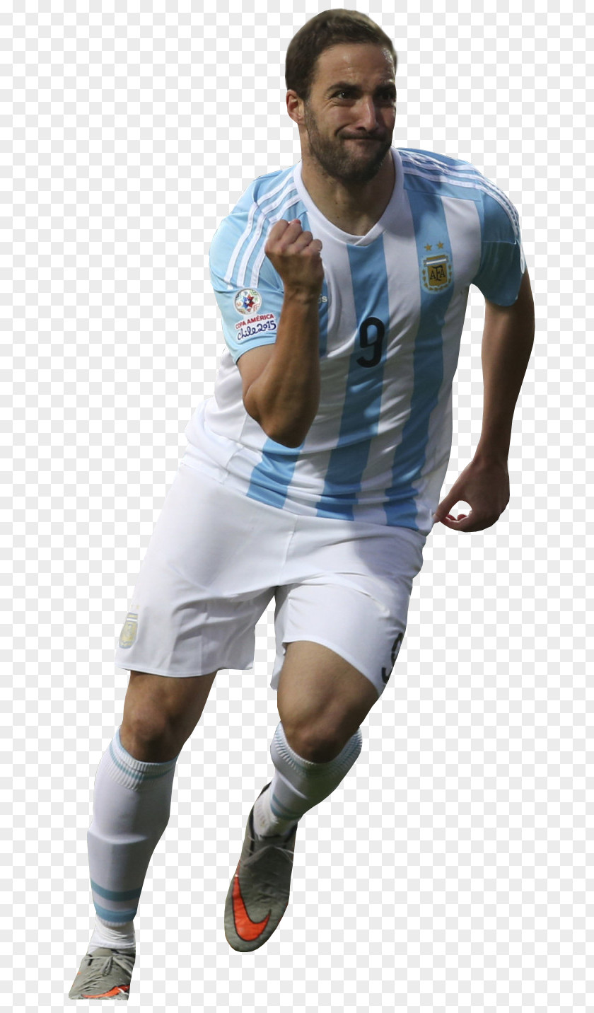 Football Gonzalo Higuaín Argentina National Team 2015 Copa América Jersey Club Atlético River Plate PNG