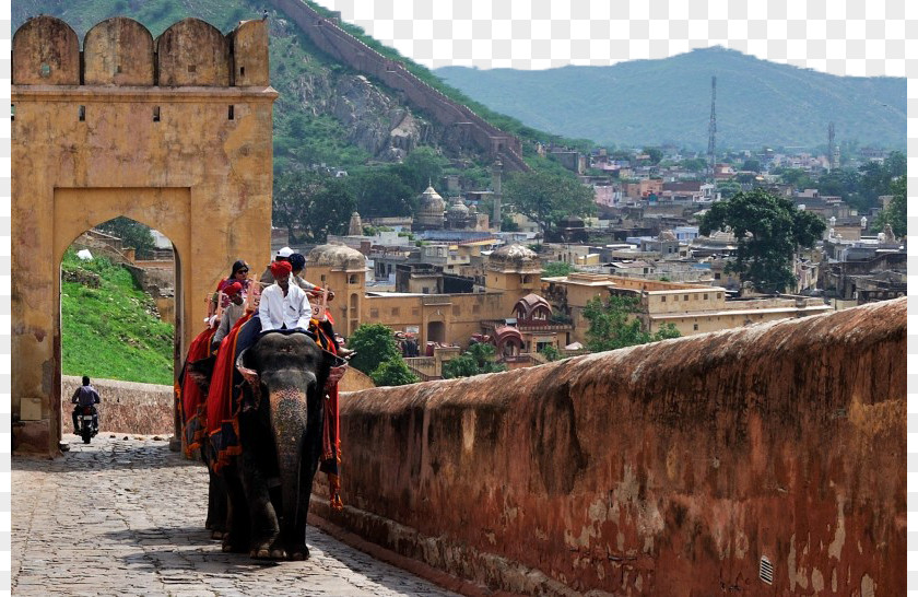India Amber Fort Landscape Eighteen Amer Tourism PNG