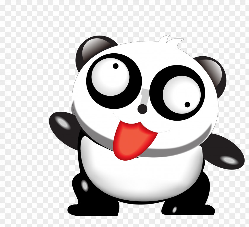 Naughty Panda Giant Tencent QQ Sticker PNG