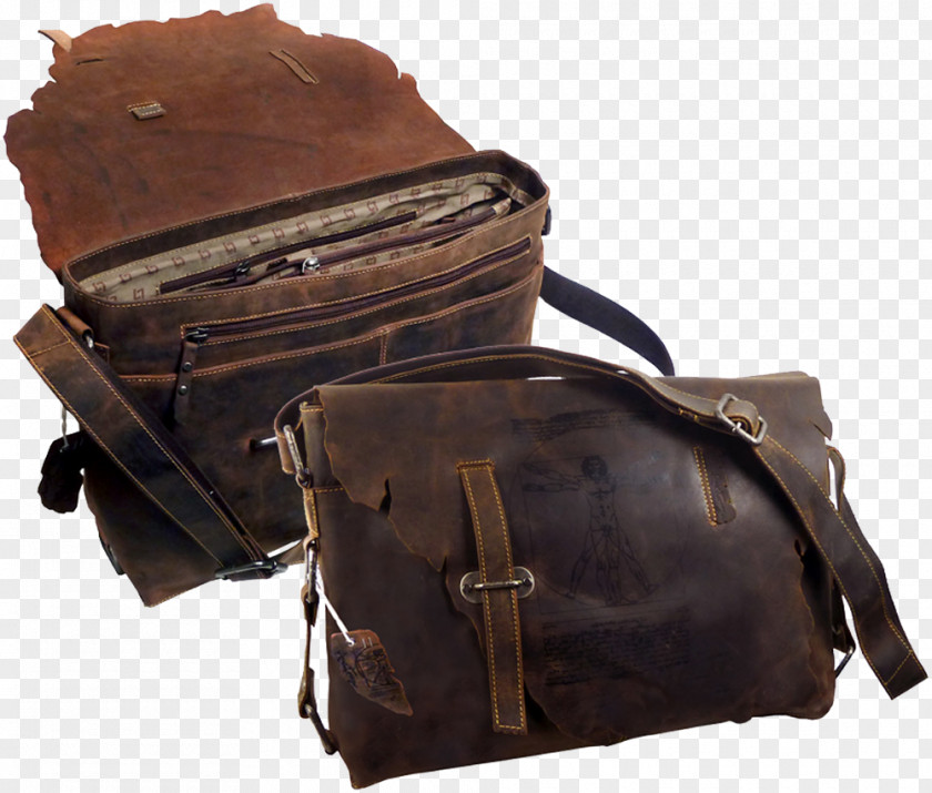 Bag Messenger Bags Shoulder Leather Briefcase PNG
