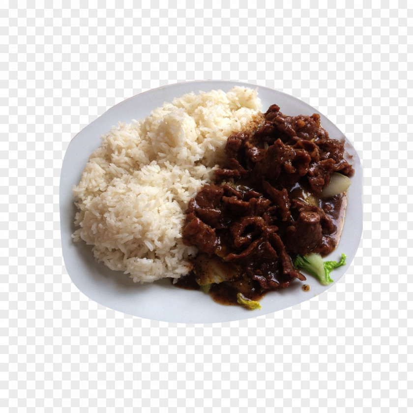 Black Pepper Beef Rice French Fries Fast Food Salatu0103 De Boeuf PNG