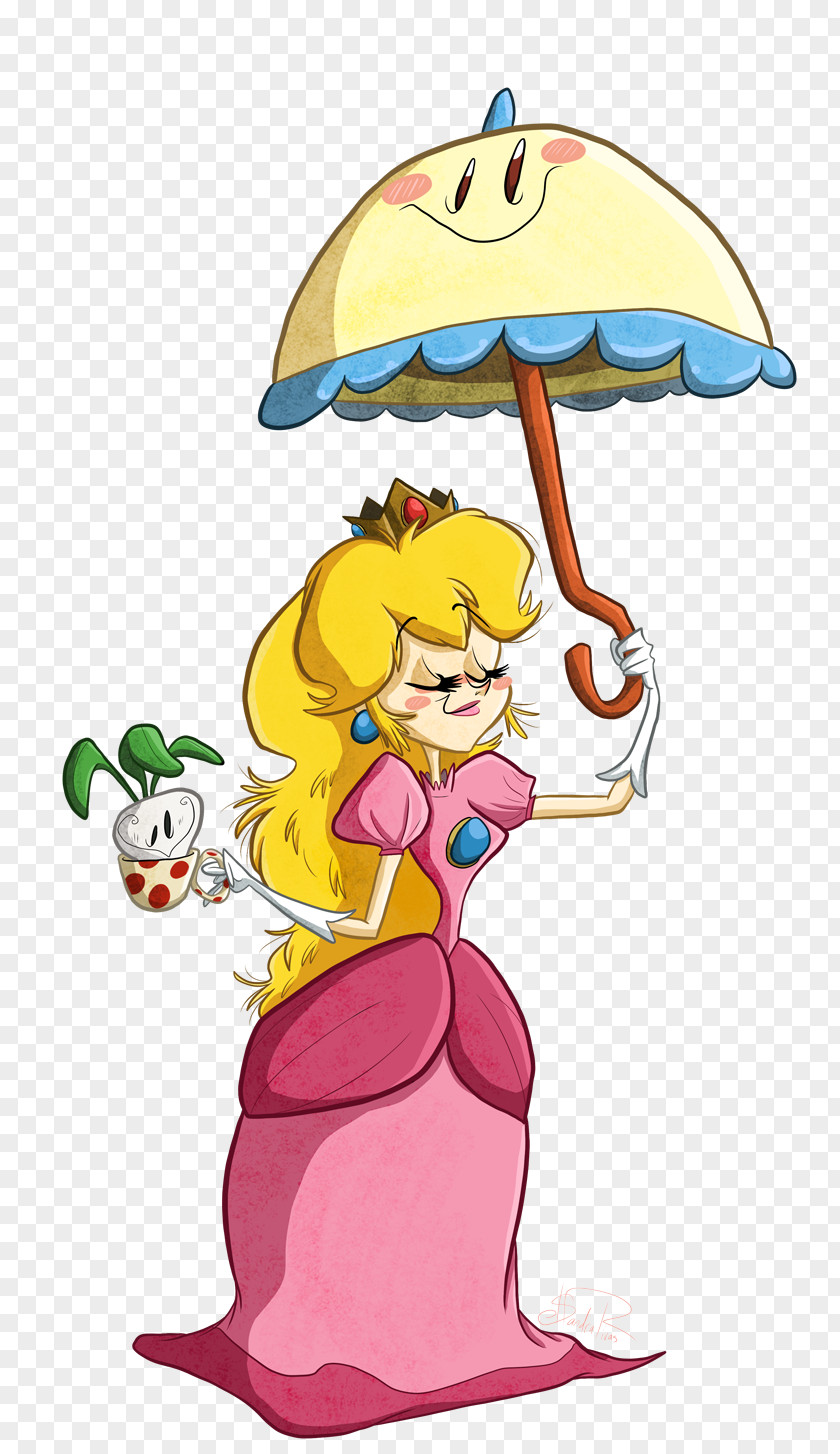 Cartoon Peach Princess Mario Paint Series Art PNG
