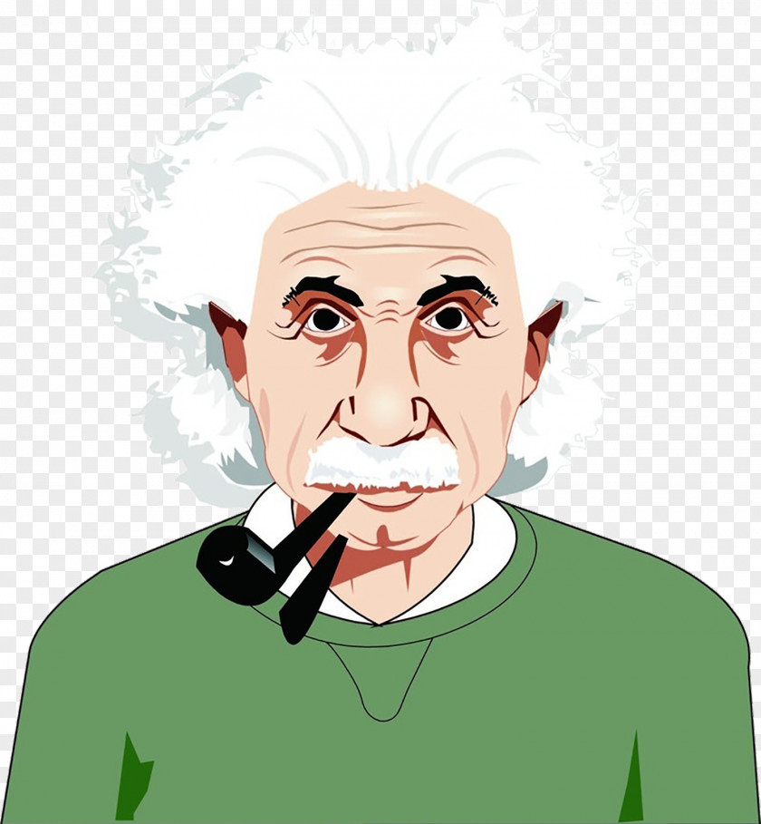 Cartoon Smoking Man Albert Einstein Memorial Scientist Physics Theory Of Relativity PNG