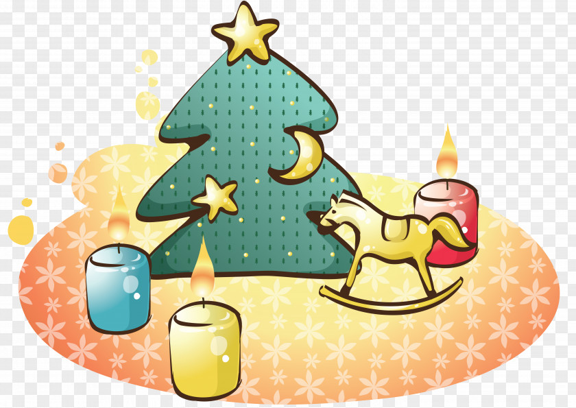 Christmas Tree Candle PNG