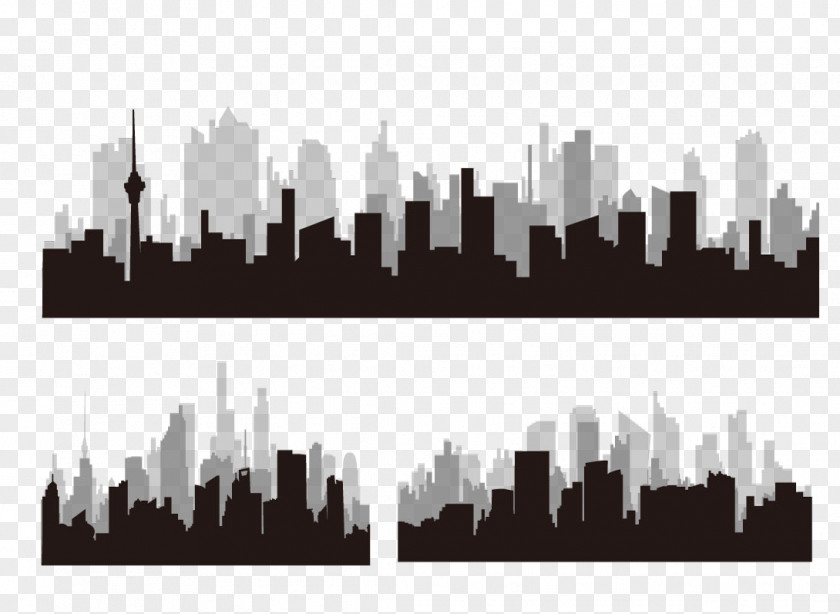City Silhouette Architecture PNG