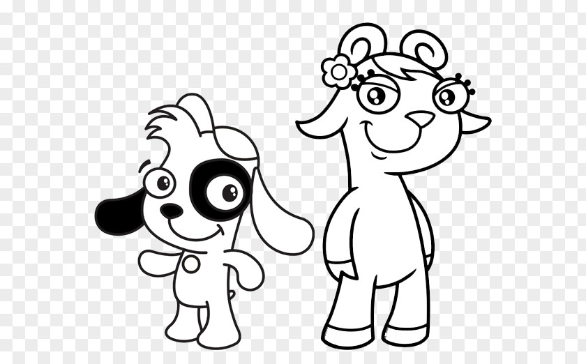 Dog Discovery Kids Black And White Drawing PNG