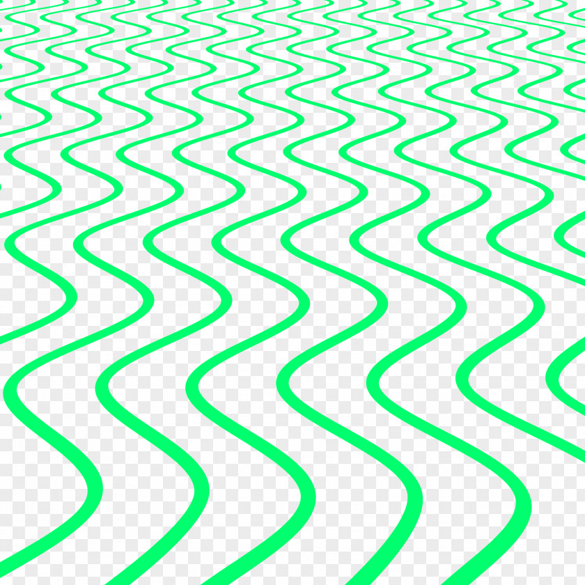 Green Bend Wave Background PNG