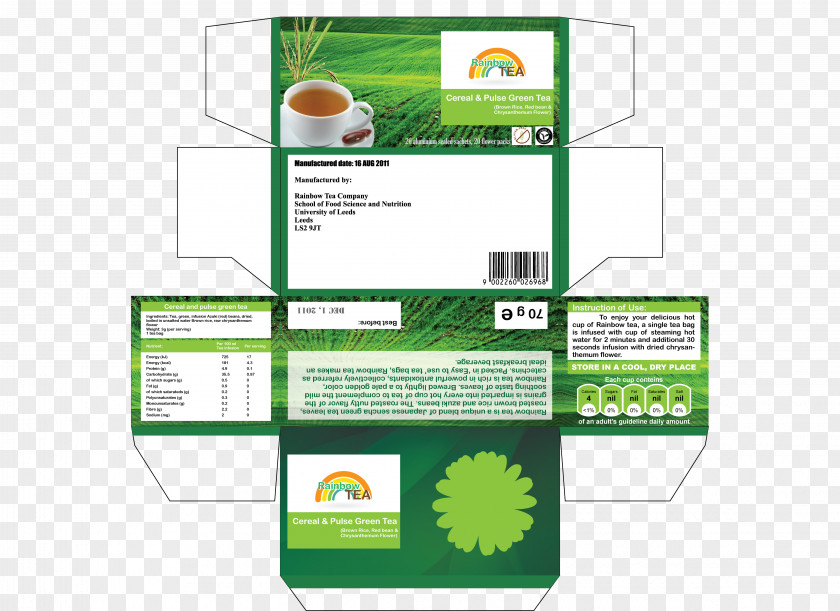 Green Title Box Tea Earl Grey Food PNG