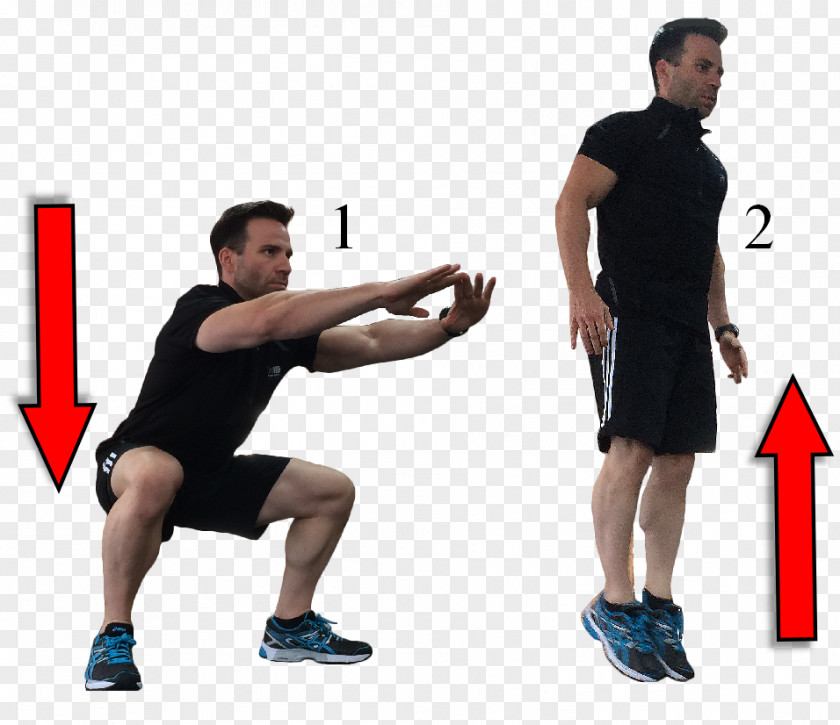 Jumping Up Weight Training Squat Aerobic Exercise High-intensity Interval PNG