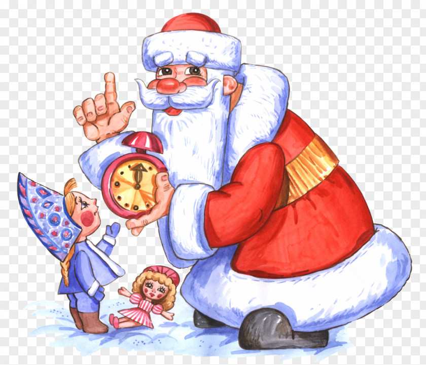 Santa Ded Moroz Snegurochka New Year Holiday Birthday PNG