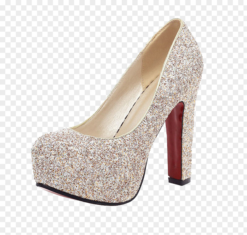 Silver Glitter Heels High-heeled Footwear Court Shoe Wedding PNG