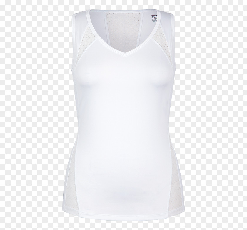 White Tank Top Gilets Shoulder Undershirt Sleeveless Shirt PNG