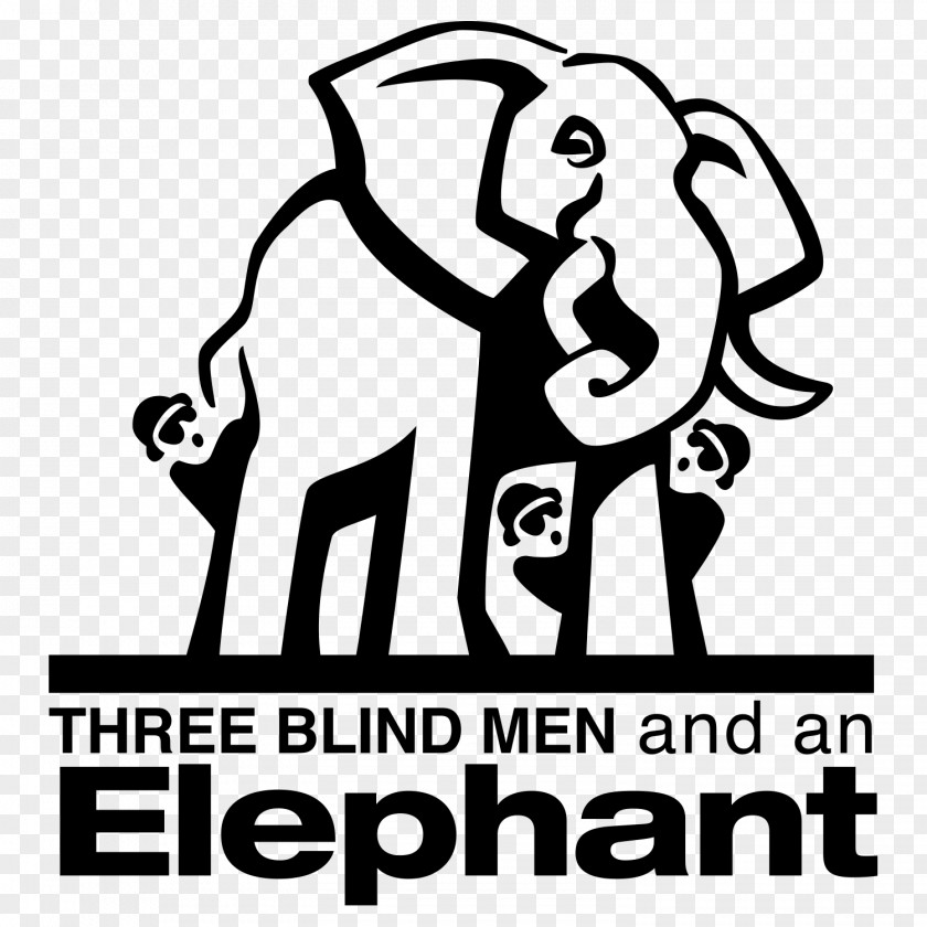 Blind Stick Men And An Elephant Homo Sapiens Elephantidae Parable PNG