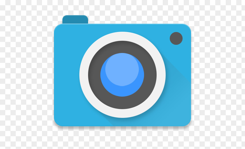 Camera Next Electric Blue Circle Font PNG