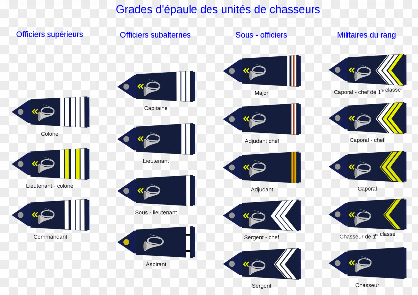 Military Chasseurs Alpins Rank French Army Battalion Epaulette PNG