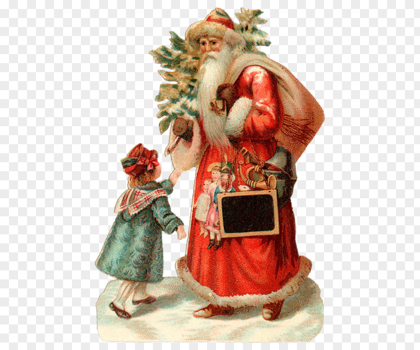 Santa Claus Victorian Era Bokmärke Paper Christmas PNG