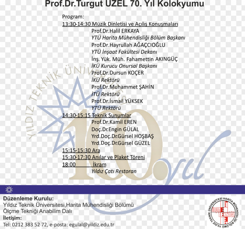 Davetiye Yıldız Technical University Teknik Üniversitesi Document LINE PNG