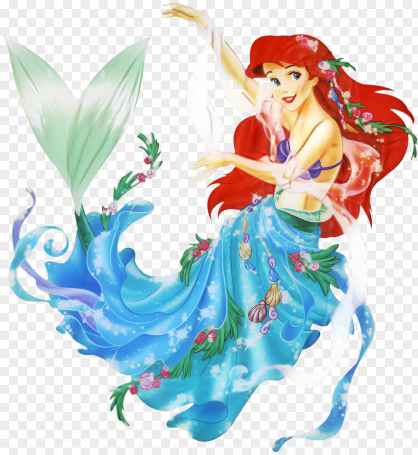Ariel Fairy Mermaid Disney Princess Drawing PNG