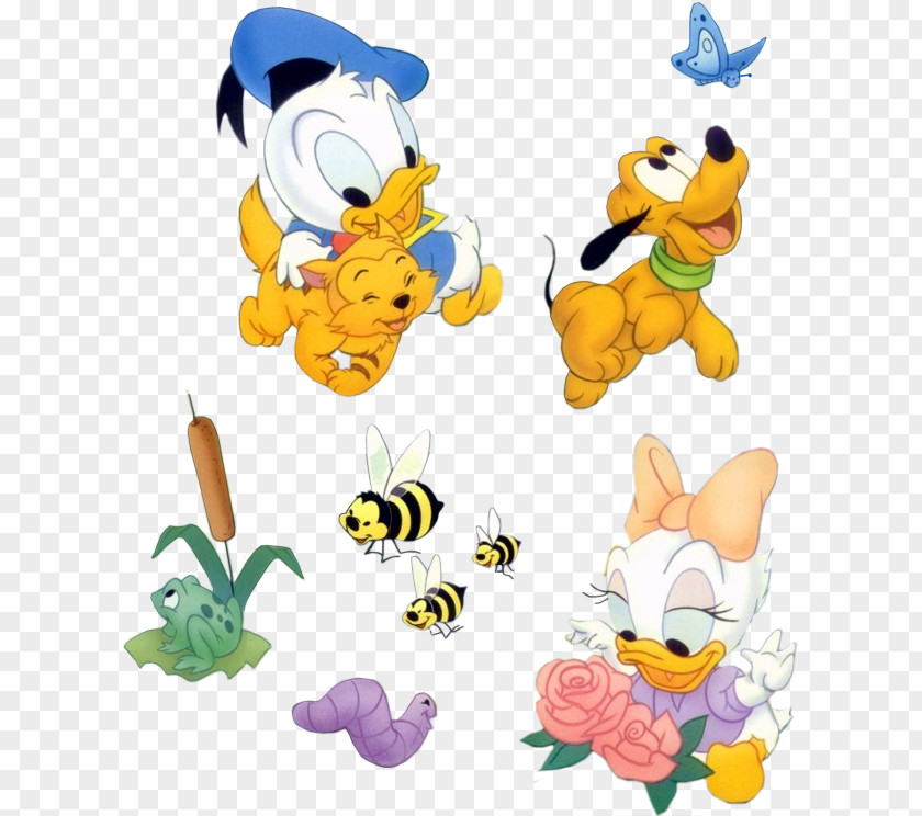 Mickey Mouse Daisy Duck Donald Minnie Bébés Disney PNG